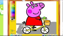 El Delaware por mi Jorge cerdo pintando peppa andando bicicleta