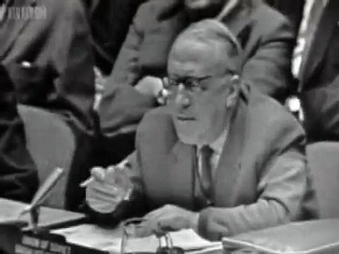 U.S. ambassador Adlai Stevenson at the UN 1962 Cuban Missile Crisis