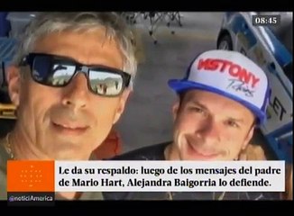 Alejandra Baigorria defiende al papá de Mario Hart