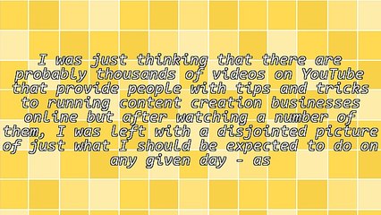 An Average Day in the Life of a Content Creator