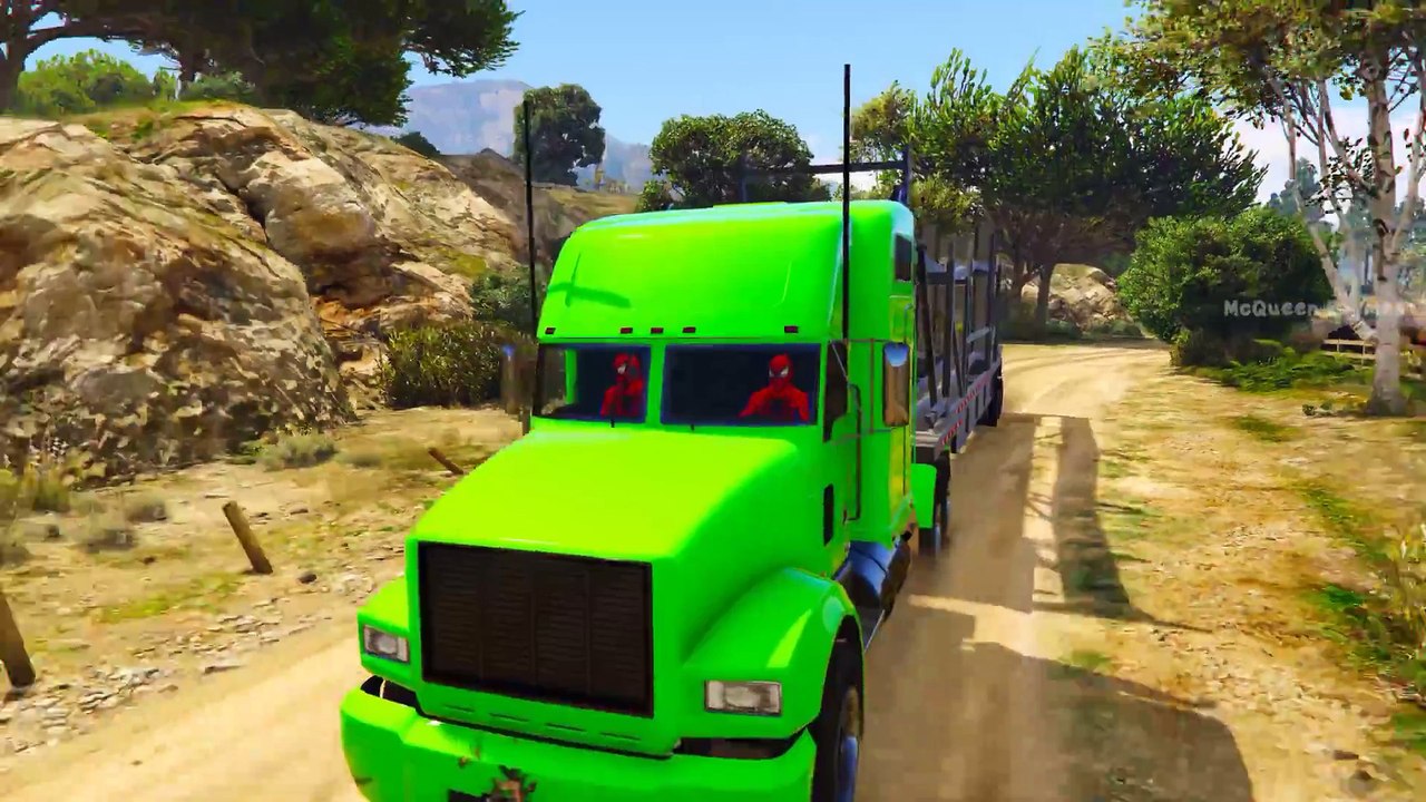 Biler Til Barn I Spiderman Tegnefilm Og Biler For Barnas