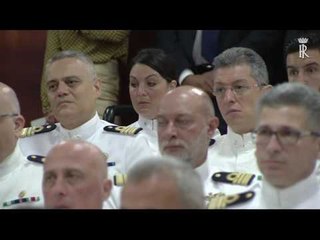 Mattarella alla Sala operativa della Guardia Costiera (19.07.17)