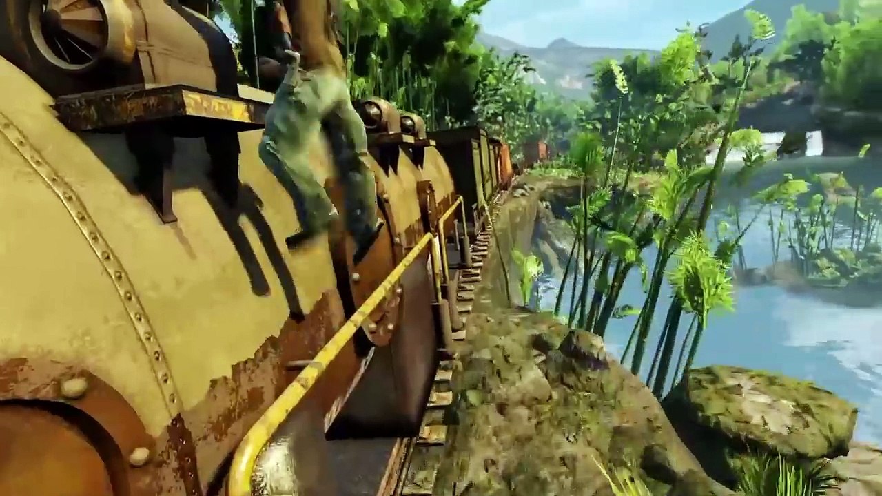 Uncharted 2: Train Scene Gameplay