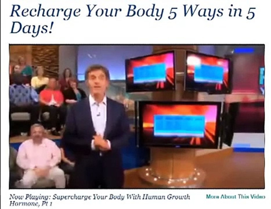 Dr Oz Human Growth Hormone HGH Thrive - Limitle...