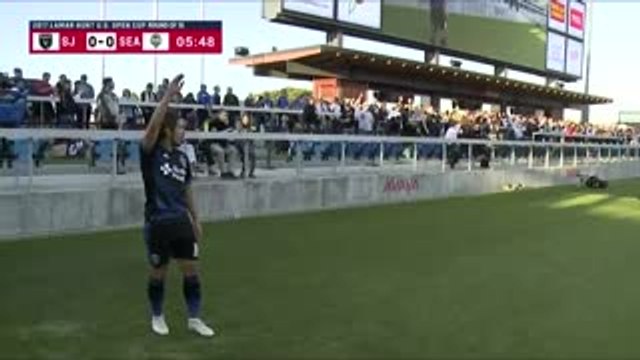 GOAL: Shea Salinas opens the scoring for San Jose