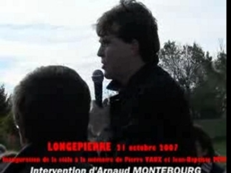Arnaud Montebourg Longepierre le 21 octobre 2007