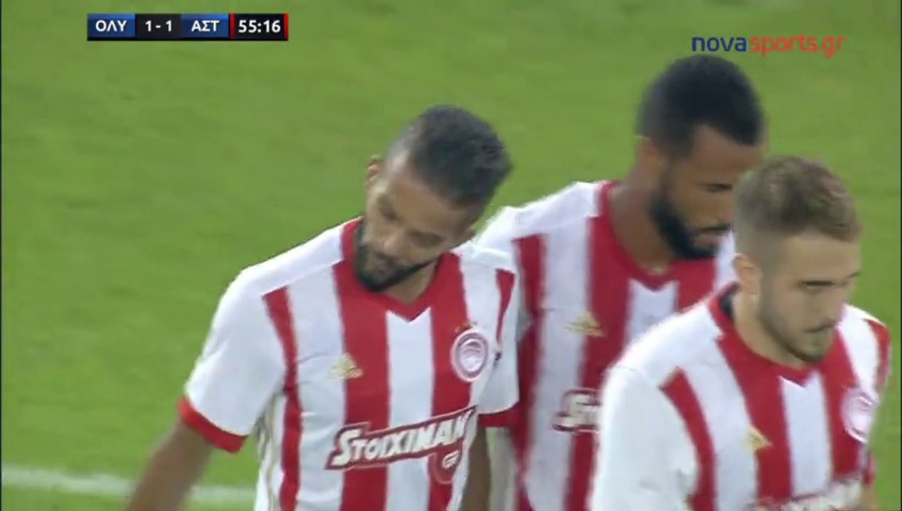 1-1 Το γκολ του Μεντί Καρσελά - Ολυμπιακός 1-1 Αστέρας Τρίπολης - 19.07.2017