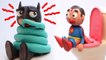 TOILET Pranks Batman vs Superman Play Doh Stop Motion Videos Superheroes in Real Life Animation
