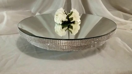 Deep Diamante Mirrored Cakestand