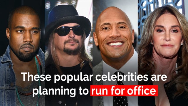 These celebrities might run for US office