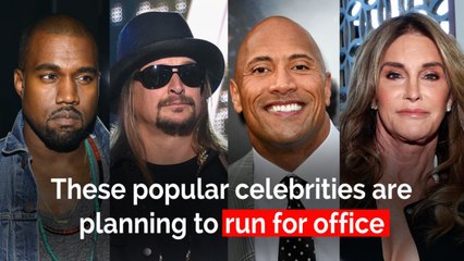 These celebrities might run for US office