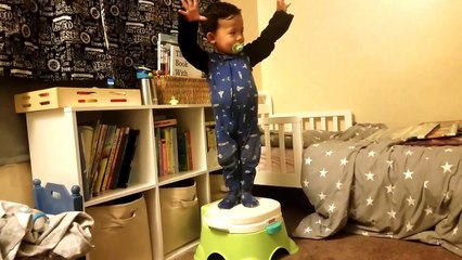 Toddler really good at fake falling