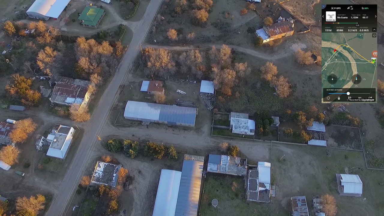 Recorrido en Rio Seco DJI Phantom3 ST