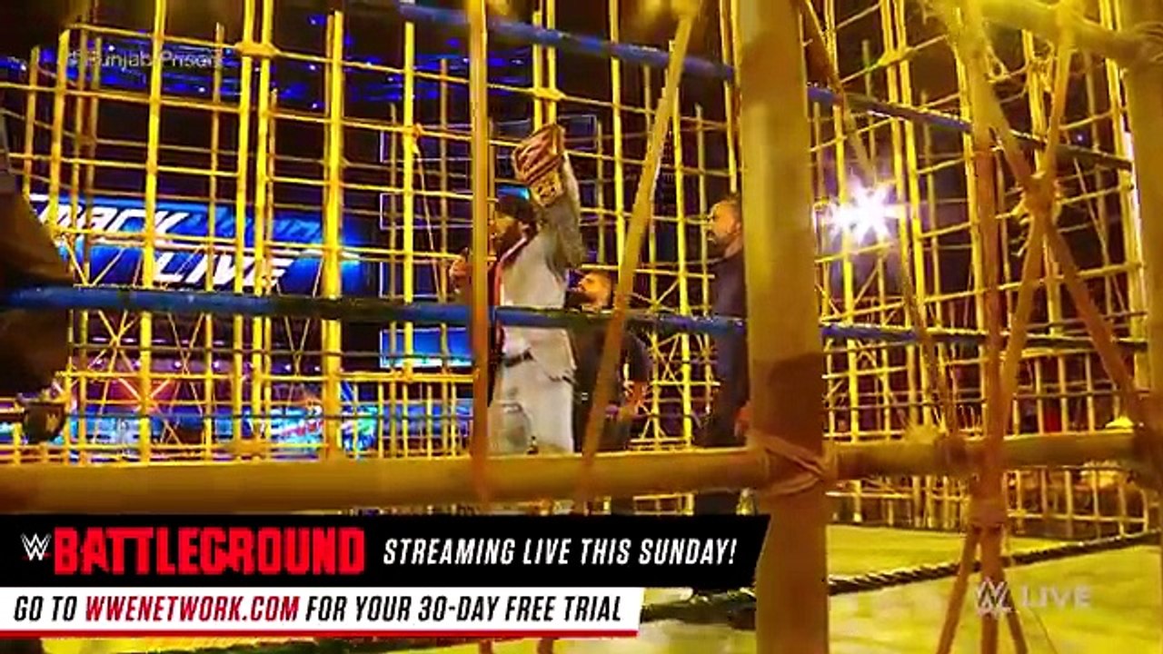 Orton climbs the Punjabi Prison to issue a warning to Mahal_ SmackDown LIVE, July 18, 2017