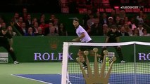 Murray gives a slice lesson to Federer Match for Africa 3 (Exhibition)