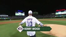 NLCS Gm6: Kerry Wood throws ceremonial first pitch