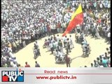 Kalasa Banduri Crowd Protesting