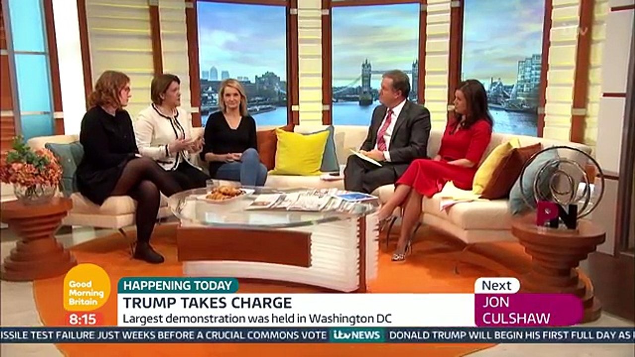 Piers Morgan Grills Anti Donald Trump Feminists | Good Morning Britain