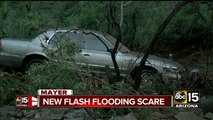 Flash floods roll into Mayer, evacuations issued