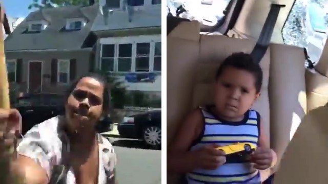 Une maman en colère récupère de force ses enfants