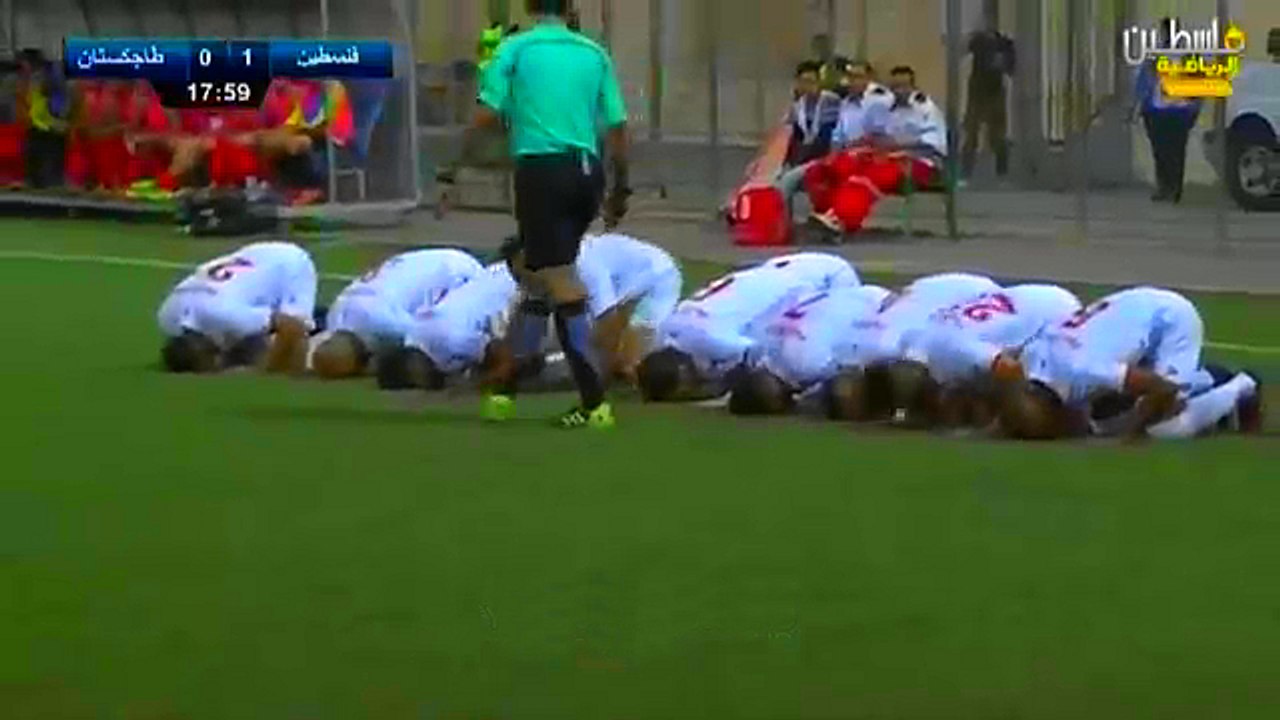 أهداف مباراة فلسطين و طاجيكستان 2-2  تصفيات بطو...