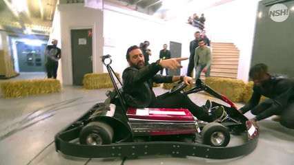 Cyril Hanouna – TPMP : Il fait une course de kart avec José Garcia dans le hall de C8