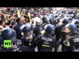 Protesters clash with police at anti-Turkey rally in Frankfurt
