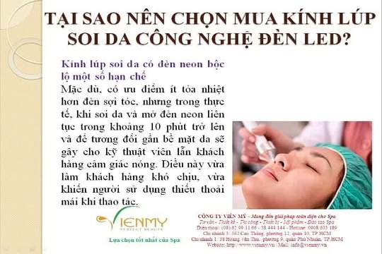 Tại sao nên chọn mua kính lúp soi da đèn LED