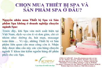 Mua thiết bị Spa và sản phẩm Spa ở đâu