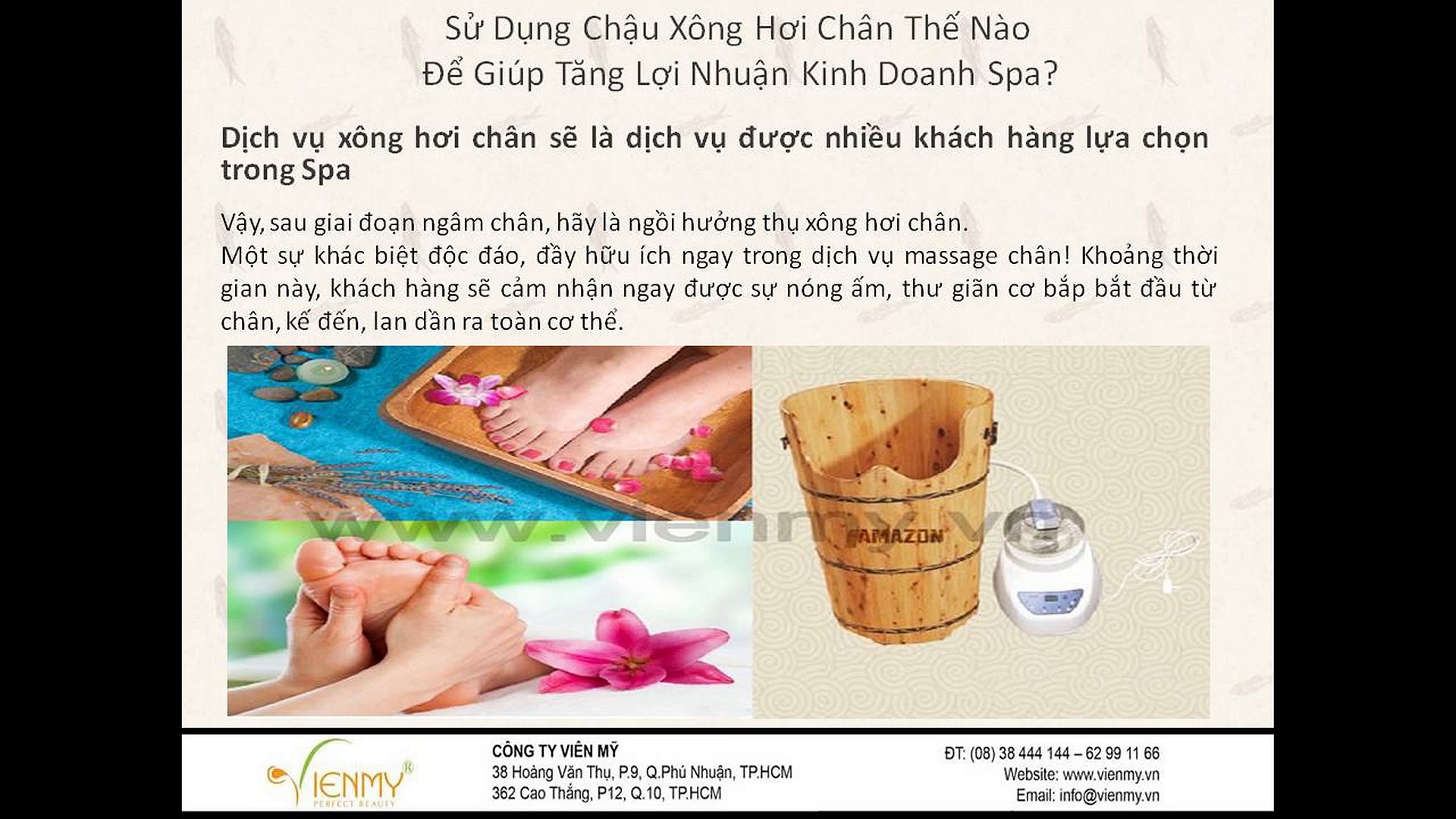 Sử dụng chậu xông hơi chân thế nào để tăng lợi nhuận kinh doanh Spa