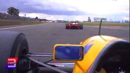 Classic Onboard - Prost chases down Senna at Silverstone