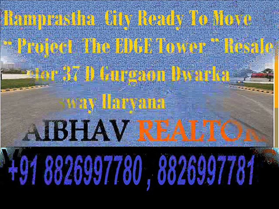 Hot Deal in 19th Floor 3 BHK 1775 Sq.ft in Ramprastha The Edge Tower Sector 37D Gurgaon