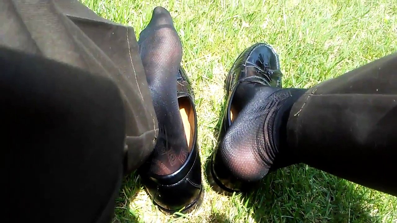 Black sheer socks