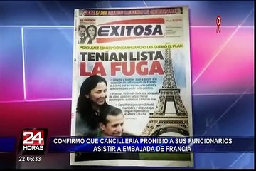 Cancillería prohibió a sus funcionarios asistir a embajada de Francia