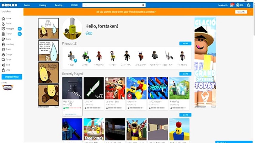 This Roblox Game Gives You Free Robux Video Dailymotion - roblox treeland codes