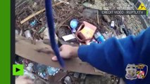 Un policier américain filmé en train de dissimuler de la drogue dans une cour abandonnée