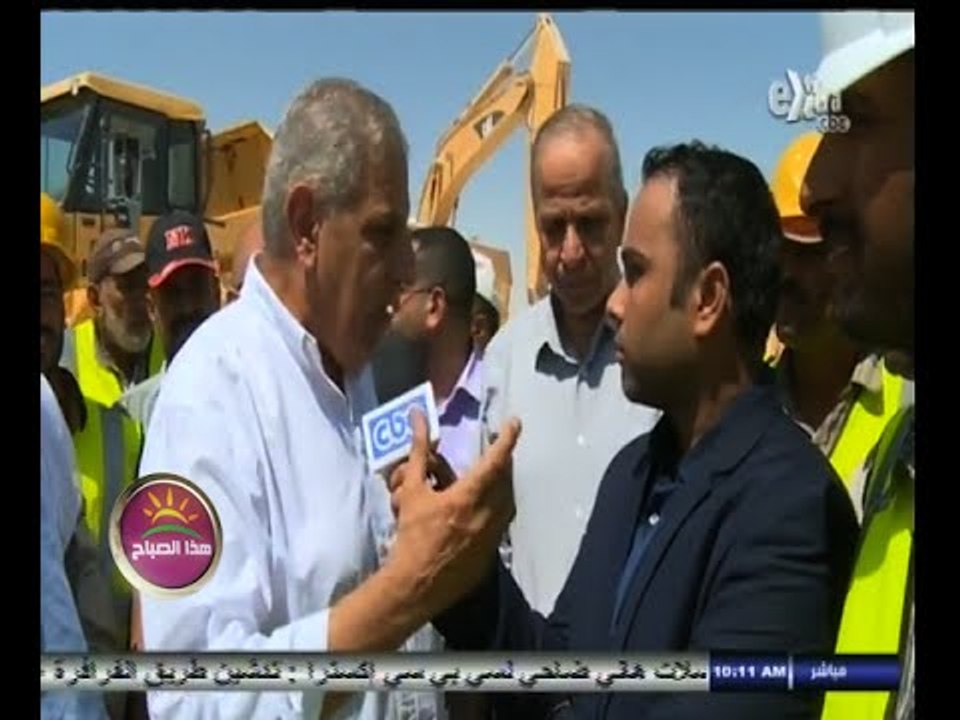 #هذا_الصباح | محلب يضع حجر الأساس لطريق "واحة دلة - الفرافرة" بالوادي الجديد
