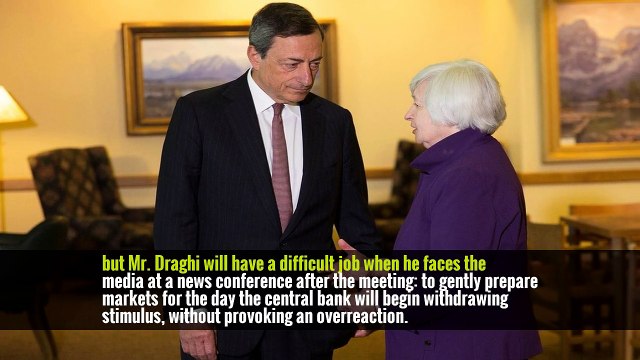 Mario Draghi of European Central Bank Faces a Monetary-Policy Tightrope