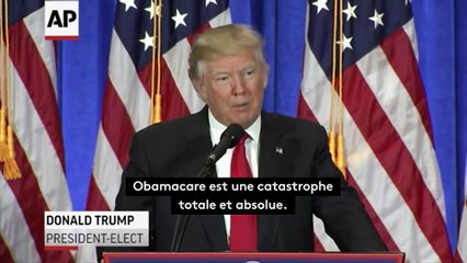 La réforme Obamacare agace Donald Trump
