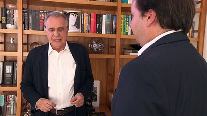 Roberto D'Avila Presidente da Câmara Rodrigo Maia concede entrevista exclusiva