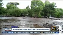 Flash flooding hits Mayer