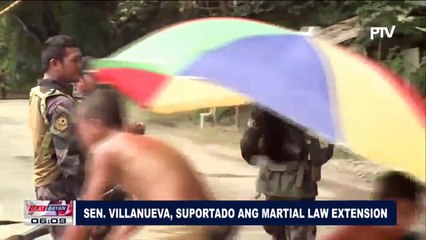 Sen. Villanueva, suportado ang Martial Law extension