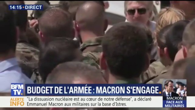 Le montant de la loi de finance initiale sera respectée , avance Emmanuel Macron devant les militaires
