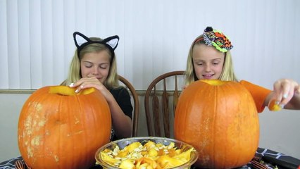 Pumpkin Carving Challenge ~ Halloween 2016 ~ Jacy and Kacy