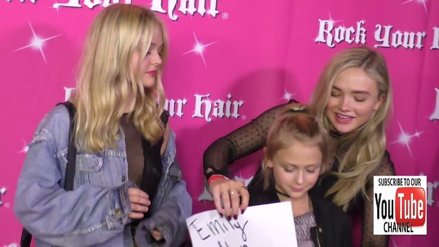 Natalie Alyn Lind, Alyvia Alyn Lind, Emily Alyn Lind at the Rock Your Hair Presents Valent