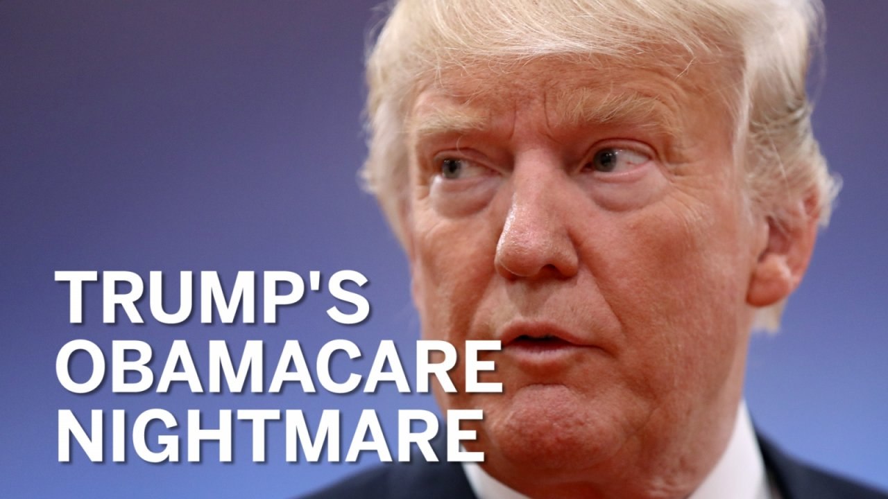 Watch Donald Trump slowly realise how difficult it is to repeal and replace Obamacare