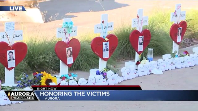 Community Gathers for Midnight Ceremony 5 Years After Aurora Theater Shooting
