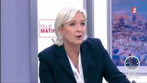Télématin, France 2 : Marine Le Pen bute sur un mot, et traite son père de con