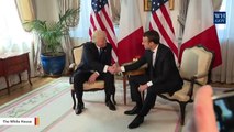 Trump Explains Long Handshakes With Macron, Says Leader ‘Loves Holding My Hand’