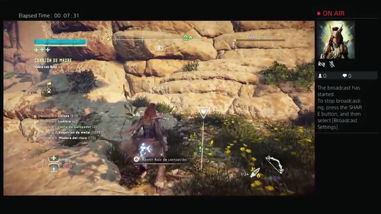 Horizon Zero dawn Game + gameplay before frozen wilds ultra hard